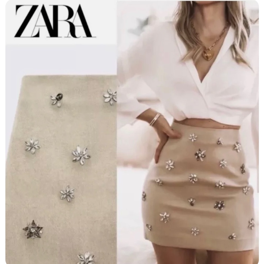 Zara linen skirt